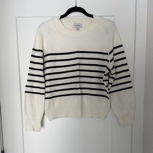 Evereve Women's Striped Crew Neck Sweater